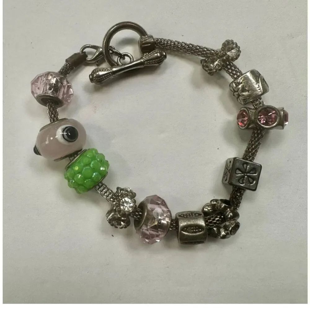 Silver tone Charm bracelet